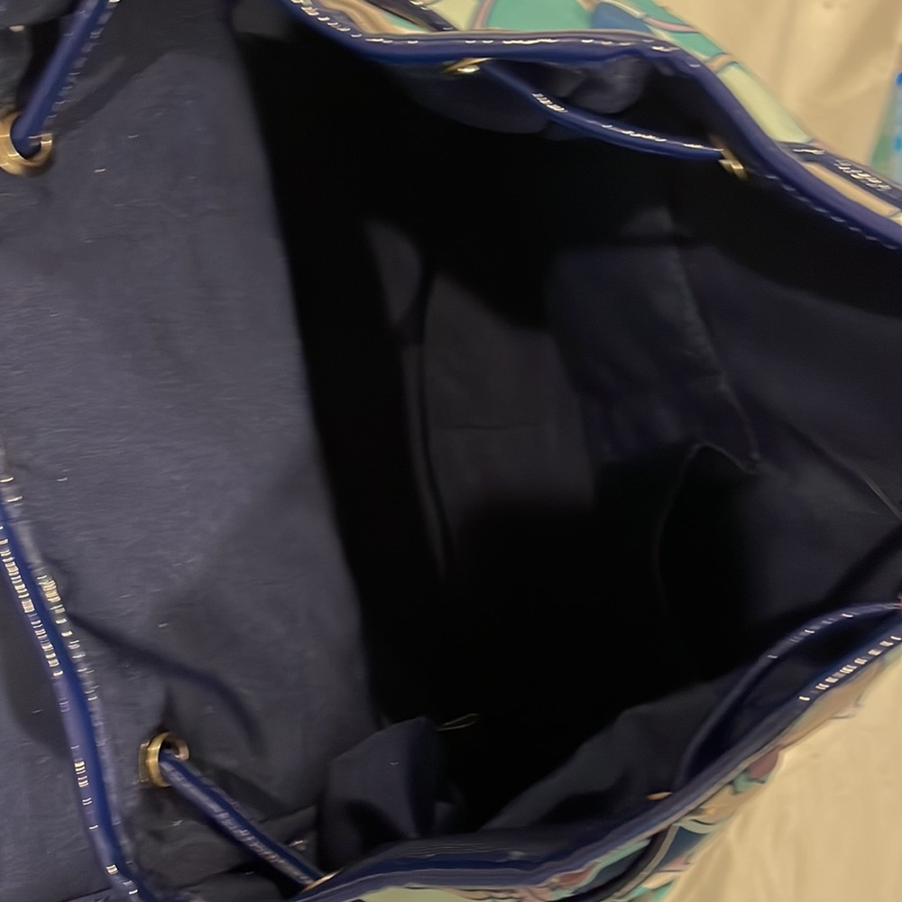 Coach Patterned Drawstring Backpack - image 3